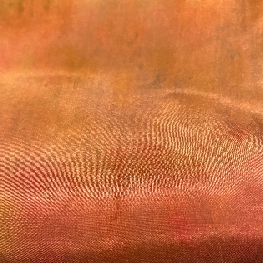 Shimmering Orange Copper Satin Fabric